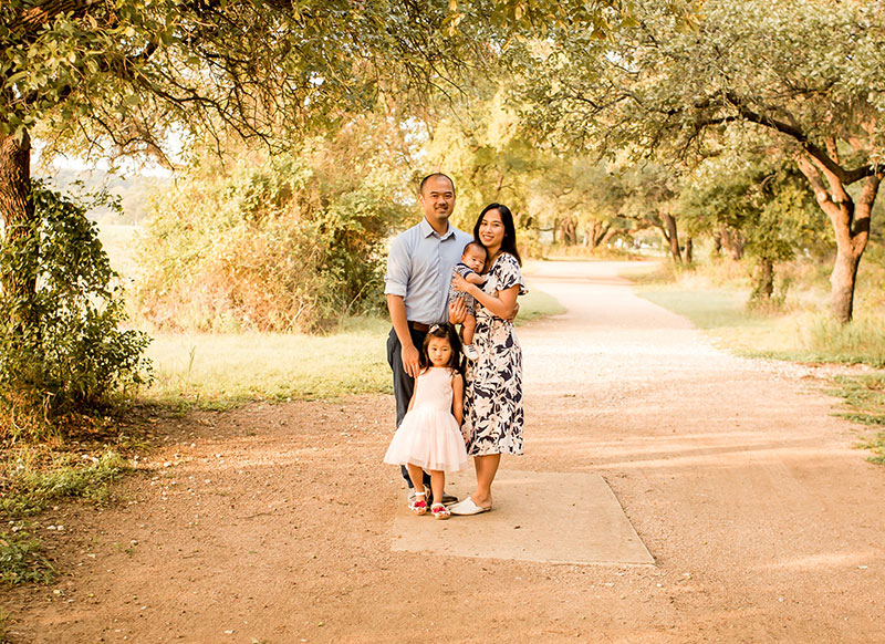 Dr. Tran with family - Pediatric Dentist in Cedar Park, TX